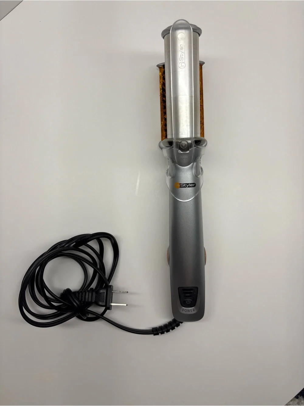 Instyler Rotating Flat Iron Hair Straightener Orange